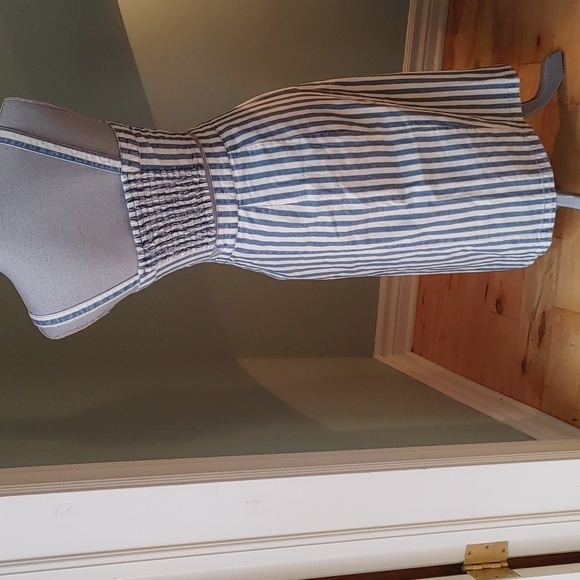 Striped Blue and White Two-Piece Set - Picture 5 of 10